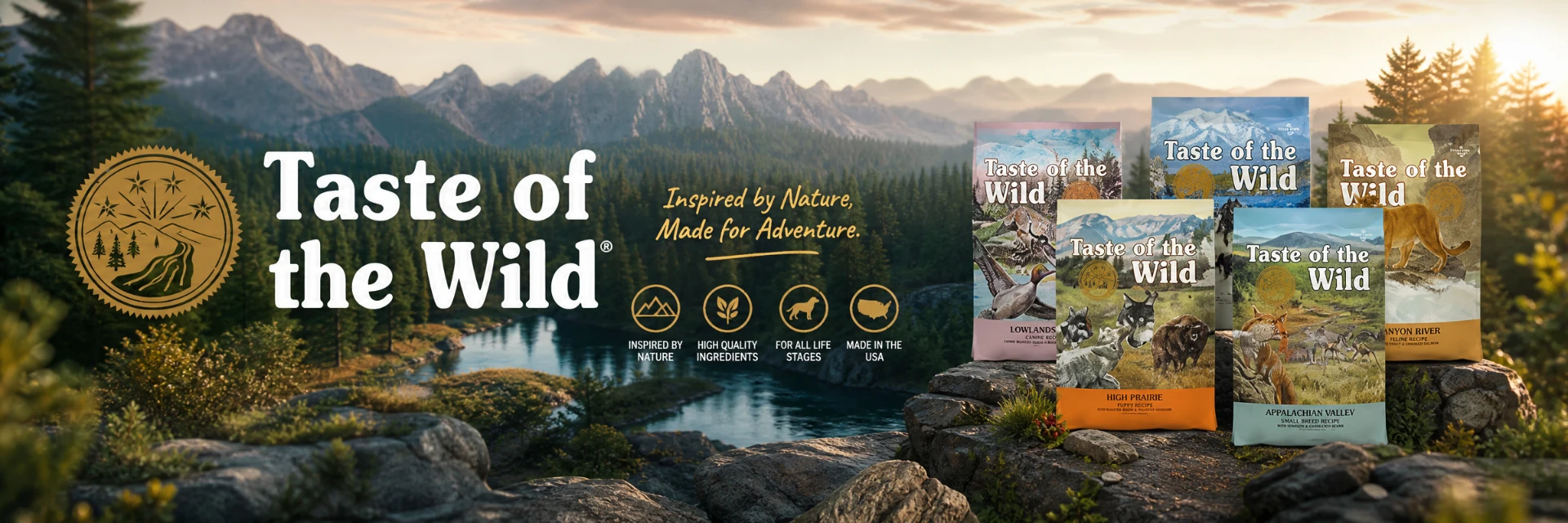 Taste of the Wild, nutrición natural para perros y gatos