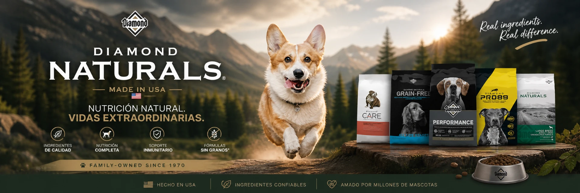 Diamond Naturals, nutrición natural con ingredientes de calidad