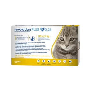 Revolution Plus 0.25 y 0.5 ml TBX3 Antiparasitario Interno y Externo - Selemectina y Sarolaner