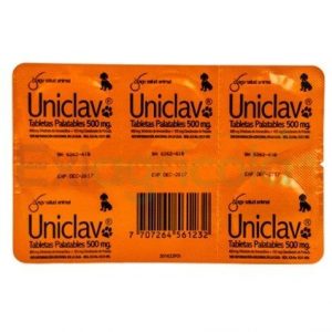 Uniclav Tableta proconvet 500 mg - Blister x 5-25 Tab 🐶