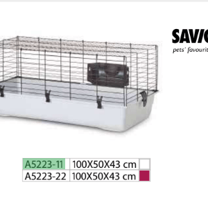 Jaula para conejos 80x50x43 cm