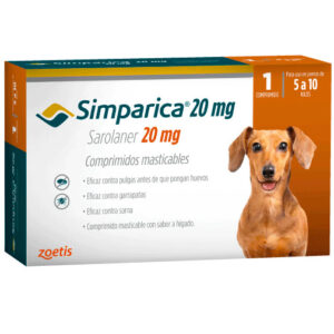 Simparica 20mg caja 1 tableta 🐶 | Zoetis | Perro