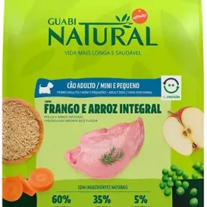 Guabi Natural Perro Adulto Raza Mini y Pequeña Sabor Pollo y Arroz Integral | Perro | 🐶 | 1kg
