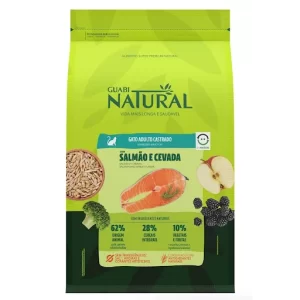 Guabi Natural Gato Adulto Castrado Sabor Salmon y Cebada | Gatos | 😺 | 7.5kg