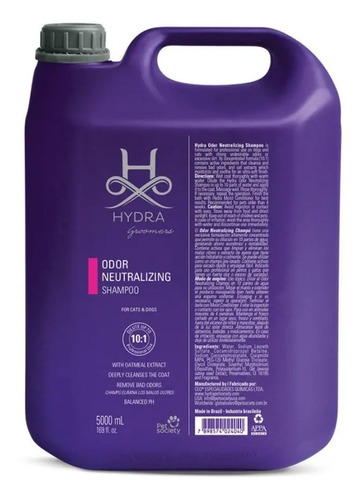 Hydra Odor Neutralizing Shampoo Fragancia Arándanos 5000 ml -1:10 | Perro y Gato 🐶😸